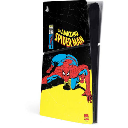 Marvel Classic Comics The Amazing Spider-Man PS5 Slim Digital Edition Console Skin